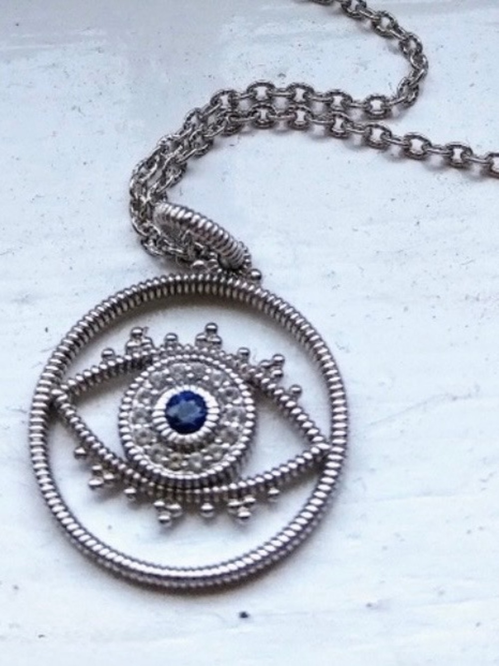 Judith Ripka evil eye necklace